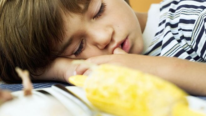 Niño dormido sobre una mesa / Foto: Canva Niño dormido sobre una mesa / Foto: Canva