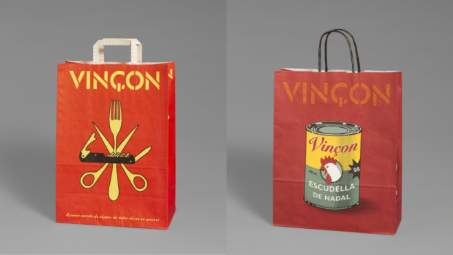 Bolsas de la tienda Vinçon / Foto: Museu del Disseny