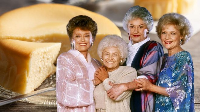 Receta del pastel de queso de Las Chicas de Oro. Golden Girls cheesecake / Collage: Hule y Mantel