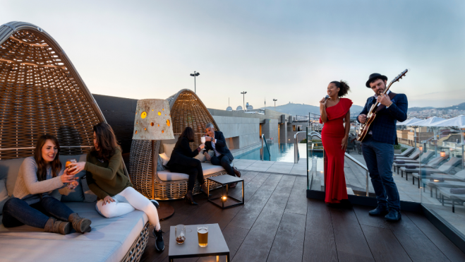 173 Rooftop Terrace del hotel InterContinental Barcelona / Foto cedida