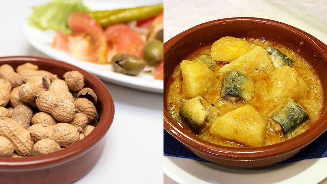 El "gasto” de Bar Ca Ximo (izquierda) y all i pebre de anguila de Restaurante Buenísimo (derecha) / Foto: Instagram