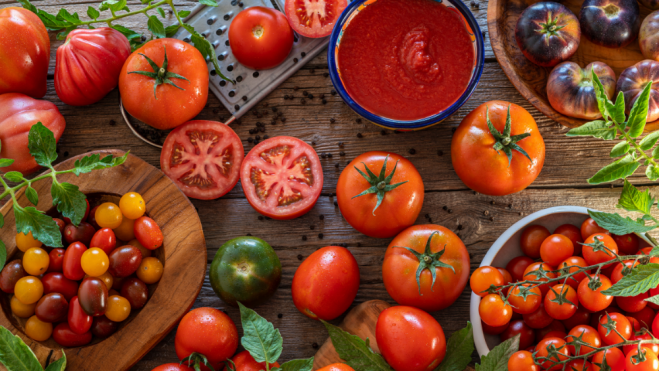 Diversas variedades de tomates / Foto: Canva