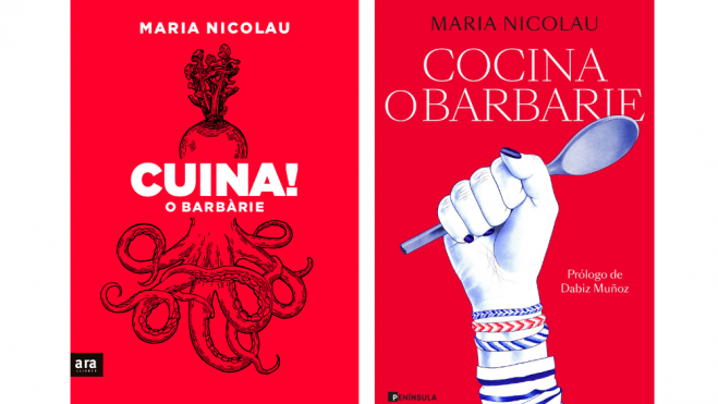 Portadas del libro de Maria Nicolau / Foto: Ara Llibres y Ediciones Península