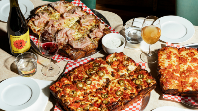 Pizzas estilo Detroit de Four Corners / Foto: Cedida Haydon Perrior