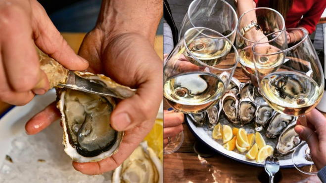 Apertura de ostras y brindis en La Mar de Santander / Foto: Facebook