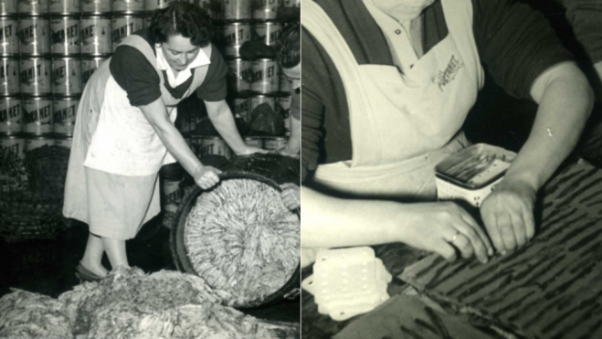 Mujeres trabajando en la industria conservera en Asturias / Foto: web
