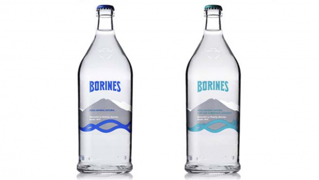 Botellas de la desaparecida Aguas de Borines / Foto: web