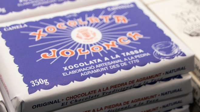 Tableta de chocolate a la piedra Jolonch / Foto: Facebook