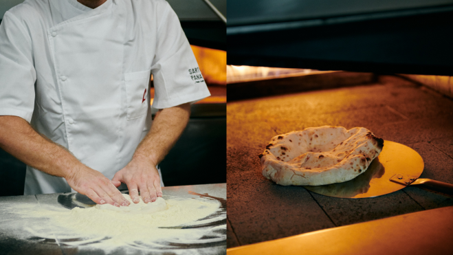 Proceso de elaboración de la pizza de Sartoria Panatieri / Foto cedida
