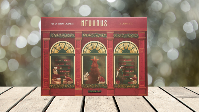 Calendario de adviento de Neuhaus Belgium / Foto: Hule y Mantel