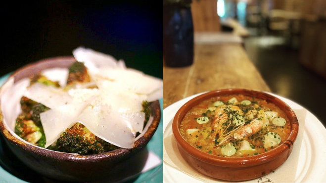 El plato de brócoli y el arroz de mar de Tatema / Foto: Instagram