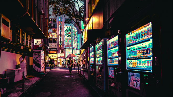 Máquinas expendedoras de refrescos en una calle de Japón / Foto: Pexels