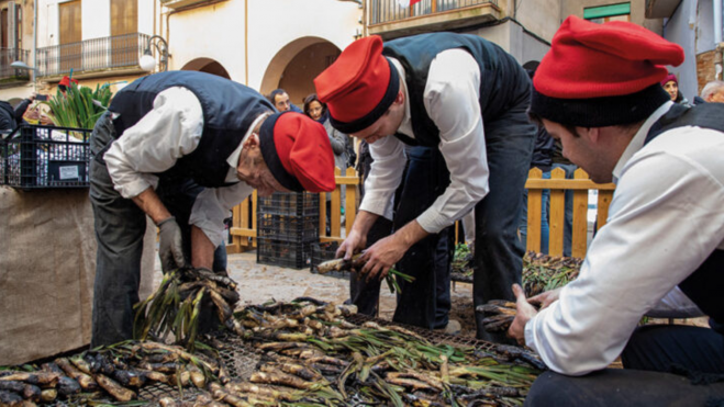 Participantes en la Fiesta de la Calçotada de de Valls / Foto: web 