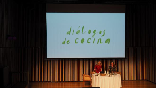 Lucia Freitas y Marta Álvarez en Diálogos de Cocina / Foto: Claudia González Crespo