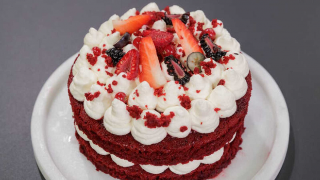 La tarta red velvet de Ana en MasterChef 11 / Foto: RTVE