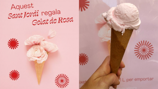 Helado de rosas de Baboia / Foto: Instagram