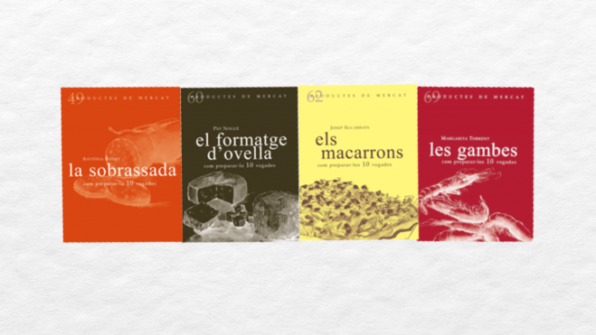 Algunos títulos de la colección 'Productes de Mercat' / Foto: Sd.edicions