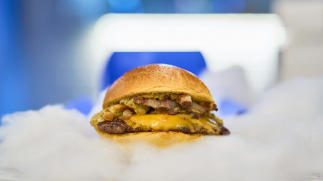 Una de las hamburguesas de Deleito / Foto: redes