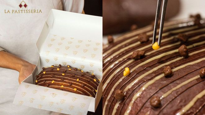 La coca de chocolate de La Pastisseria / Foto: Instagram