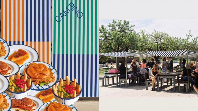 Colaboración entre Bar Roma y Camping / Foto: Instagram Colaboración entre Bar Roma y Camping / Foto: Instagram