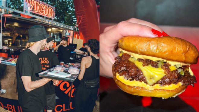 Pop up de Vicio en Mas Sorrer y cheese burger / Foto: cedida e Instagram