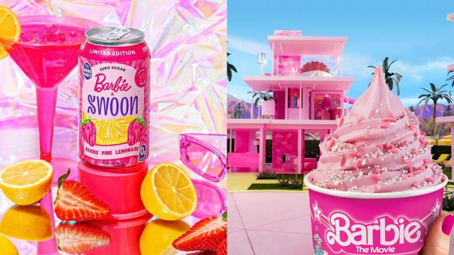 Limonada de Swoon y yogur helado de Pinkberry inspirados en Barbie / Foto: Instagram