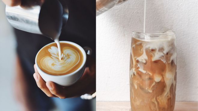 Un café con leche y otro con crema / Foto: Canva Un café con leche y otro con crema / Foto: Canva