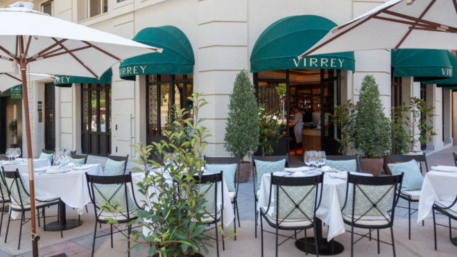 Terraza del restaurante Virrey / Foto cedida