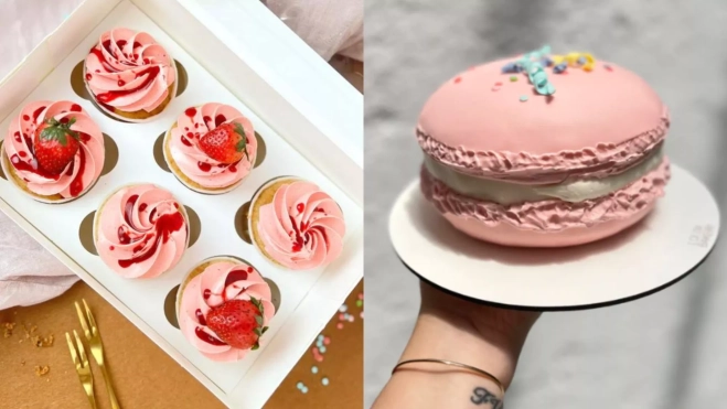 Cupcakes y macaron cake de Lolita Bakery / Foto: web