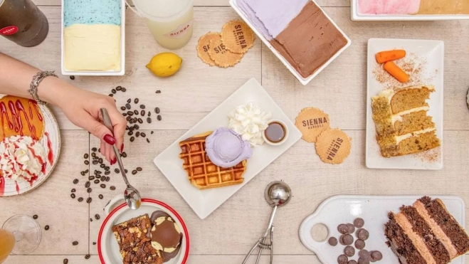 Helados y otros dulces de la heladería Sienna Narváez / Foto: Instagram