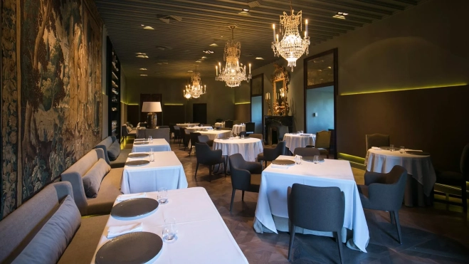La sala del restaurante Castell de Peralada / Foto cedida La sala del restaurante Castell de Peralada / Foto cedida