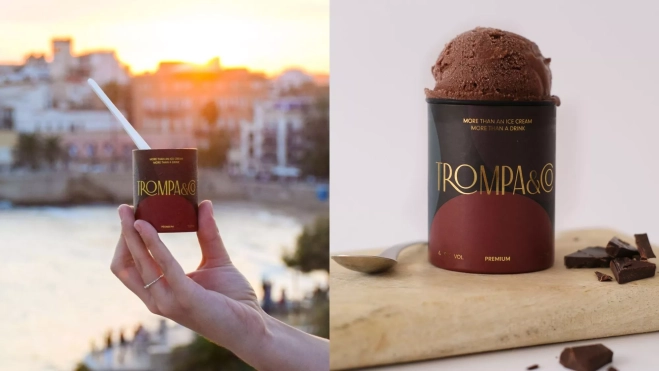 El helado de chocolate con brandy de Trompa&Co / Foto cedida