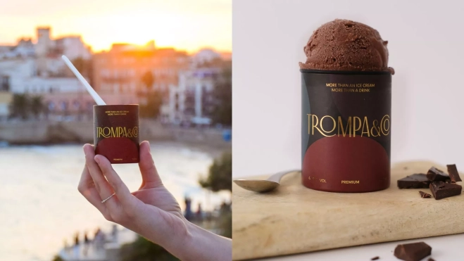 El helado de chocolate con brandy de Trompa&Co / Foto cedida El helado de chocolate con brandy de Trompa&Co / Foto cedida