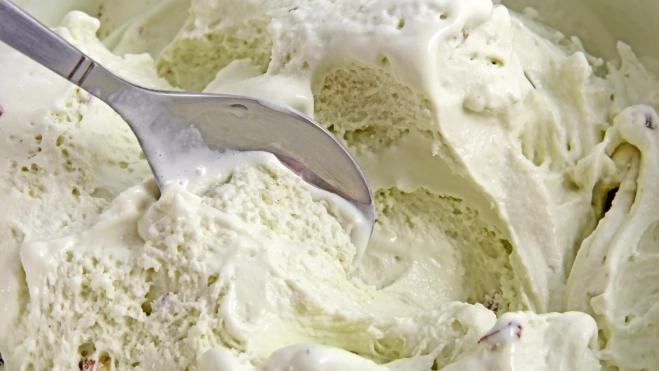 Textura de un helado de pistacho / Foto: Canva