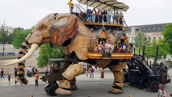 Le Grand Éléphant, uno de las principales reclamos de Nantes / Foto: Yolanda Cardo