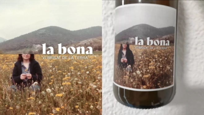 Etiqueta del vino La Bona de Marc Alonso / Foto: Instagram