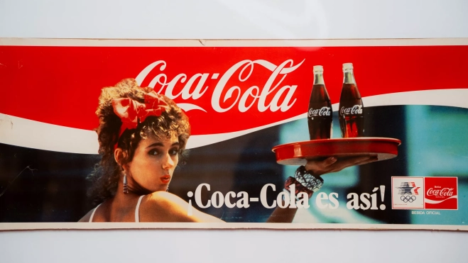 Cartel publicitario vintage de Coca-Cola / SIMÓN SÁNCHEZ