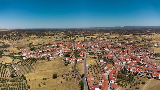 Vista aérea de la zona de Los Pedroches en Córdoba / Foto: Canva