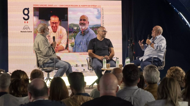 Juan Carlos Roldán, Pedro Sánchez y Fernando Huidobro en Gastrol.lar / Foto cedida