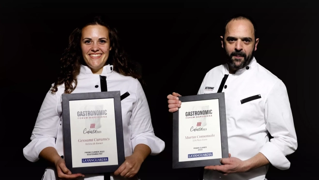 Gessamí Caramés y Martín Comamala, Mejores Cocineros 2023 en el Gastronomic Forum Barcelona / GALA ESPÍN
