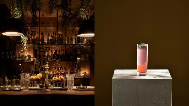 Interior y cóctel de 1930 Cocktail Bar / Foto: Instagram