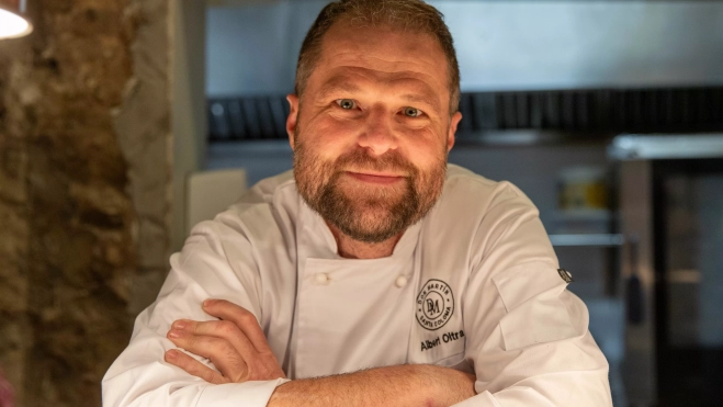 Albert Oltra, cocinero del restaurante Don Martín en Santa Coloma / GALA ESPÍN