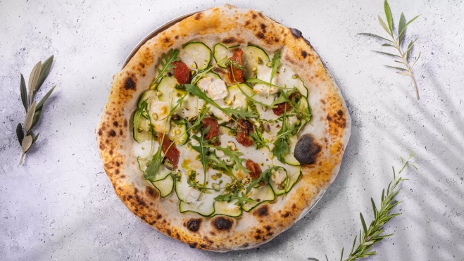 Una de las pizzas de la cadena Garden Pizza / Jordi Domènech Una de las pizzas de la cadena Garden Pizza / Jordi Domènech