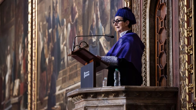 Carme Ruscalleda, doctora honoris causa por la Universitat de Barcelona / Foto: Xènia Fuentes (UB)