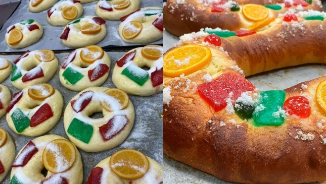 Roscones de Reyes con AOVE de Panadería Peinado / Foto: redes