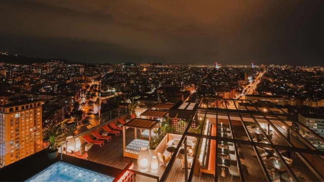 El Rooftop de Nobu Hotel Barcelona / Foto cedida