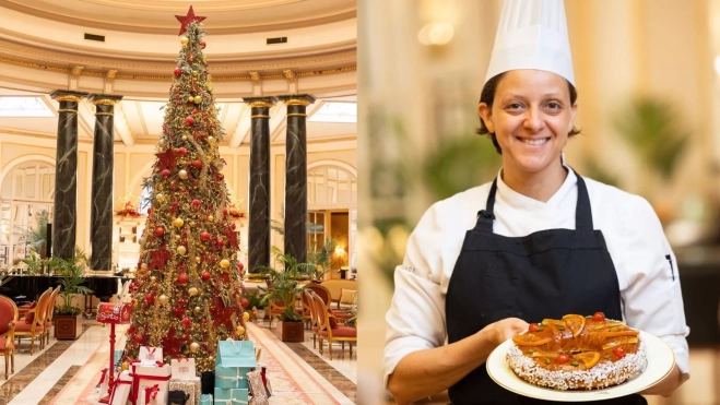 Navidad y roscón de Reyes en el hotel El Palace Barcelona / Foto: Instagram