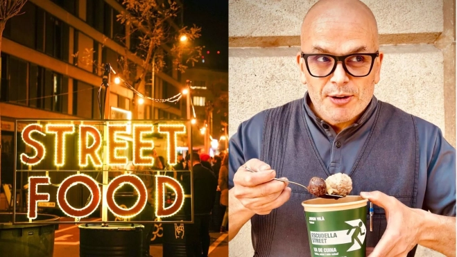 Van van Food y Jordi Vilà con la escudella street / Foto: Instagram