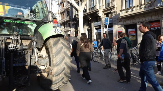 Huelga de agricultores en Barcelona / GALA ESPÍN