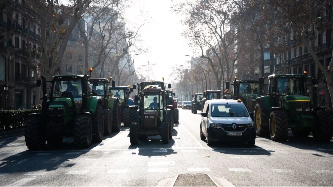 Huelga de agricultores en Barcelona / GALA ESPÍN
